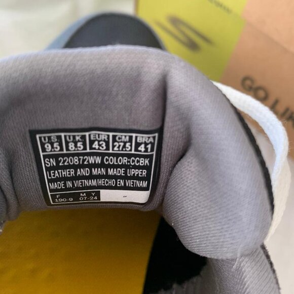 Skechers Sneaker Mens 9.5 Charcoal/ Black GO Run Consistent 2.0 Retro Runner - Picture 4 of 6